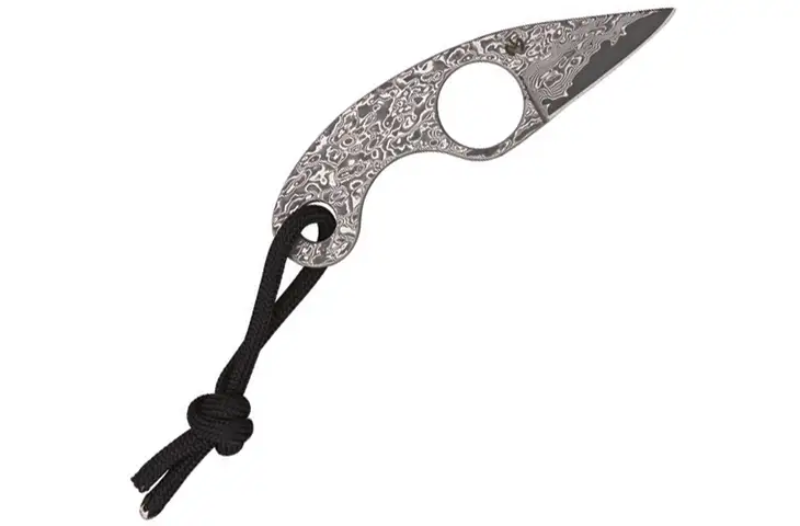 Fred Perrin La Mini Griffe Damascus Knife